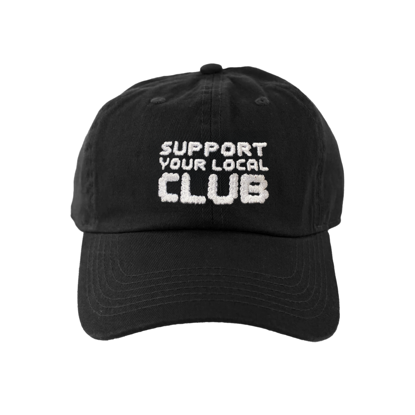 SUPPORT YOUR LOCAL CLUB CAP (BLACK)