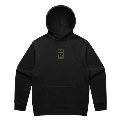 THE MIX HOODIE (BLACK/GREEN)