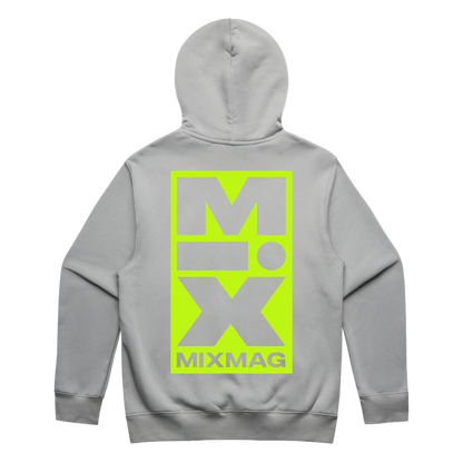 THE MIX HOODIE (GREY/LIME)