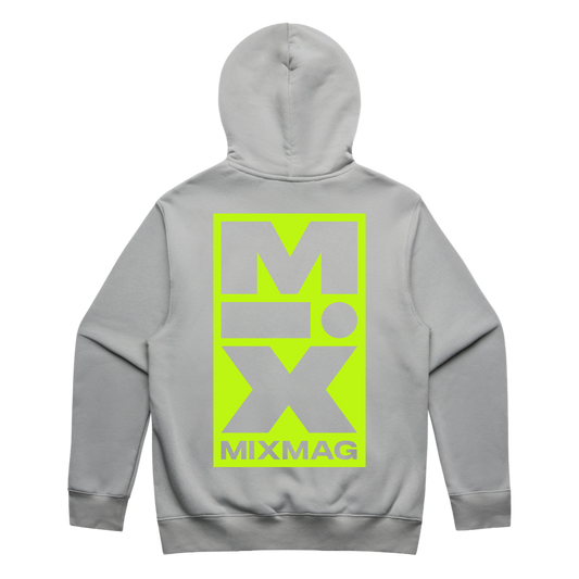 THE MIX HOODIE (GREY/LIME)