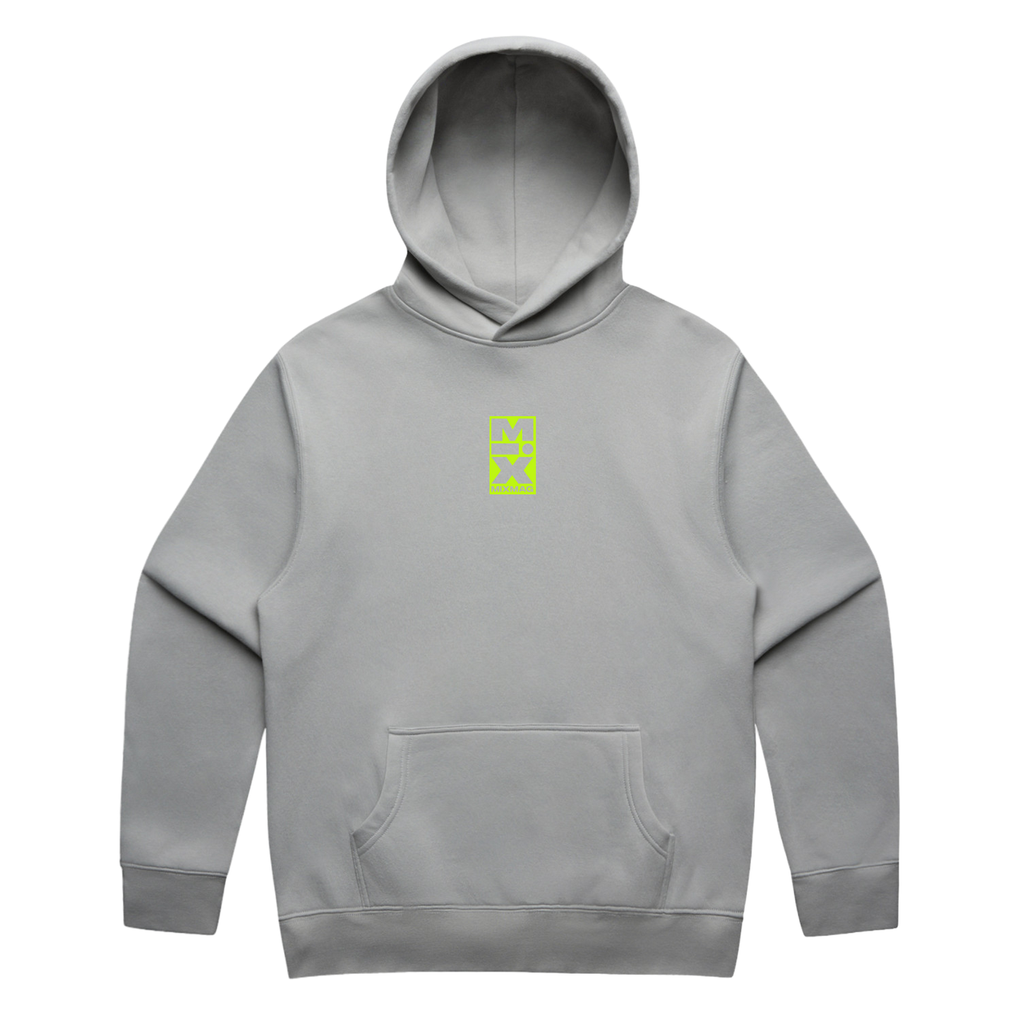 THE MIX HOODIE (GREY/LIME)