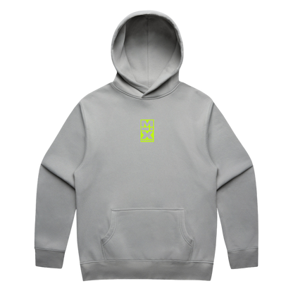 THE MIX HOODIE (GREY/LIME)