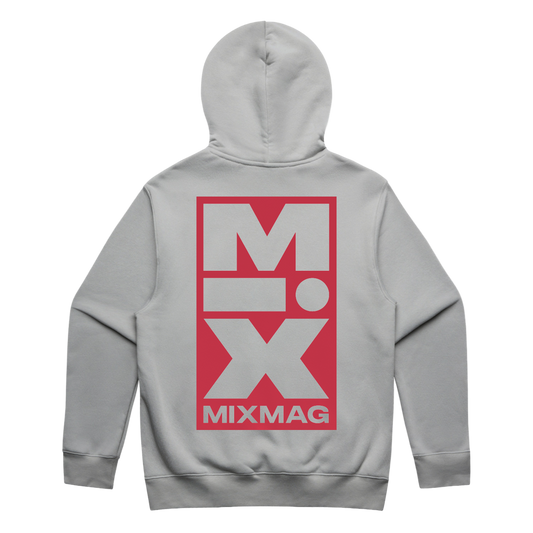 THE MIX HOODIE (GREY/RED)
