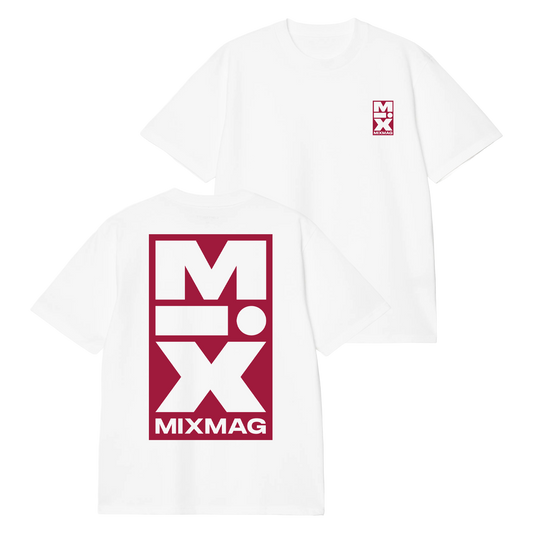 THE MIX T-SHIRT (WHITE/GOJI)